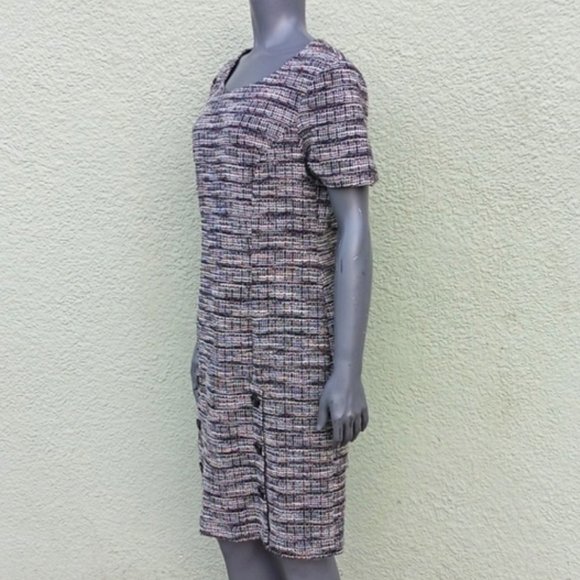 CONNECTED APPAREL LADIES COTTON BLEND (6) BUTTON MIDI LUX DRESS (SRI LANKA) - Picture 3 of 17